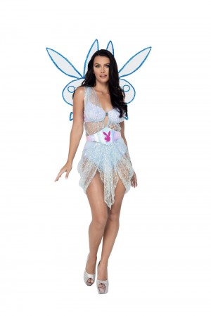 Blue/Multi Women's Playboy The October 1966 Cover Thong Costumes | PLBY-592716
