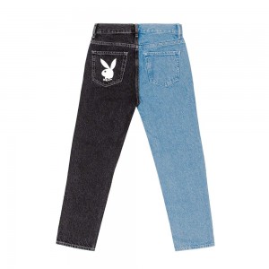 Blue Women's Playboy Warmup Pants | PLBY-592820