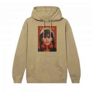 Brown Women's Playboy Rabbit Head Hoodies | PLBY-592836