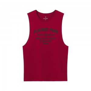 Cardinal Men's Playboy Raceway Muscle k T-shirts | PLBY-593188
