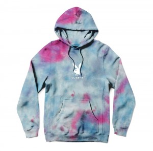 Cotton Candy Men's Playboy Tokyo Club Tie-Dye Hoodies | PLBY-593013