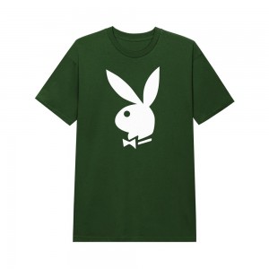 Forest Men's Playboy Classic Rabbit Head T-shirts | PLBY-593111