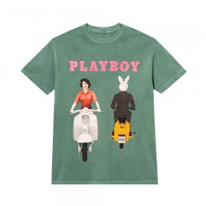 Green Men's Playboy June 1959 Cover T-shirts | PLBY-593265