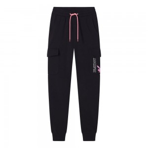 Grey Women's Playboy The Cover Collage Joggers | PLBY-592766