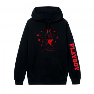 Men's Playboy Devil Bunny Hoodies | PLBY-593028