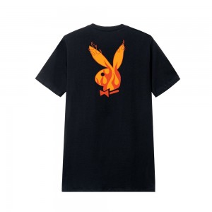 Men's Playboy Fire Starter T-shirts | PLBY-593146