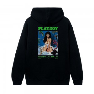 Men's Playboy Horror Film Masthead Hoodies | PLBY-593031