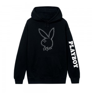 Men's Playboy Industrial Bunny Hoodies | PLBY-593033