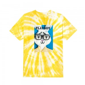 Men's Playboy June 1967 Cover Tie-Dye T-shirts | PLBY-593254