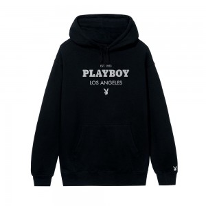 Men's Playboy Los Angeles Hoodies | PLBY-593058
