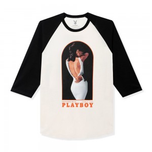 Men's Playboy November 1967 Raglan Baseball T-shirts | PLBY-593225