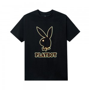 Men's Playboy Outline Graphic T-shirts | PLBY-593274