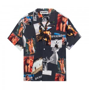 Men's Playboy Sandbar Button Up T-shirts | PLBY-593258