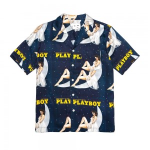 Navy Men's Playboy Soulland December 1973 Camp T-shirts | PLBY-593230