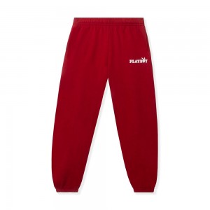 Scarlet Red Women's Playboy Fabulous 50s Greaser - 3pcs Set Joggers | PLBY-592781
