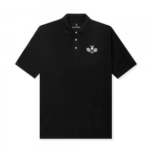 White Men's Playboy Tennis Club Polo T-shirts | PLBY-593239