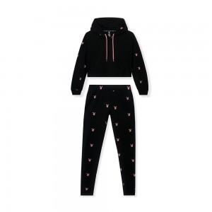 Women's Playboy Sheer Bunny - 2pcs Set Joggers | PLBY-592773