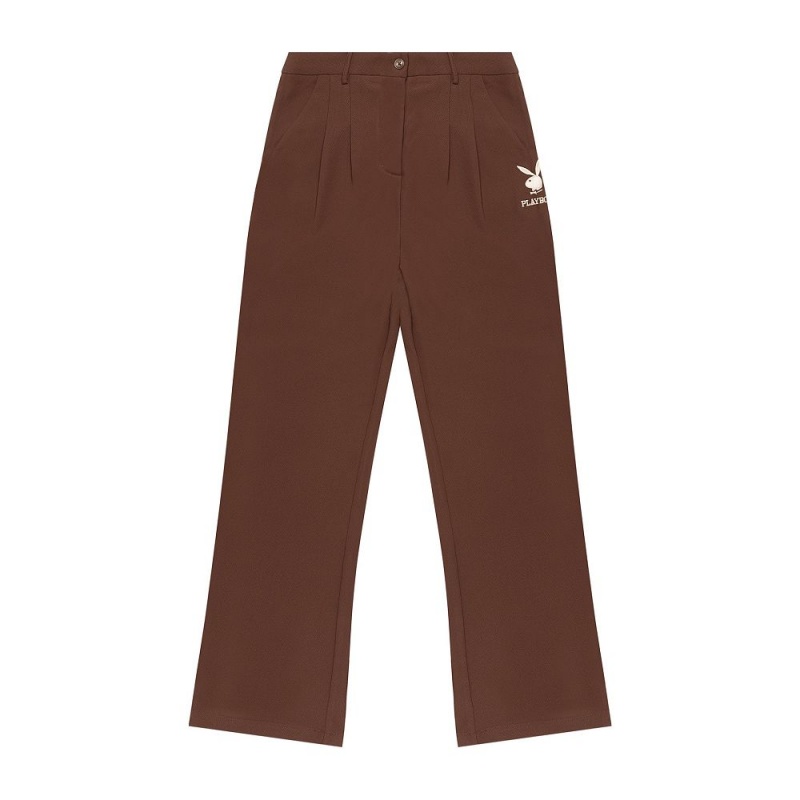 Anthracite Women's Playboy Tropicana Terry Pants | PLBY-592821