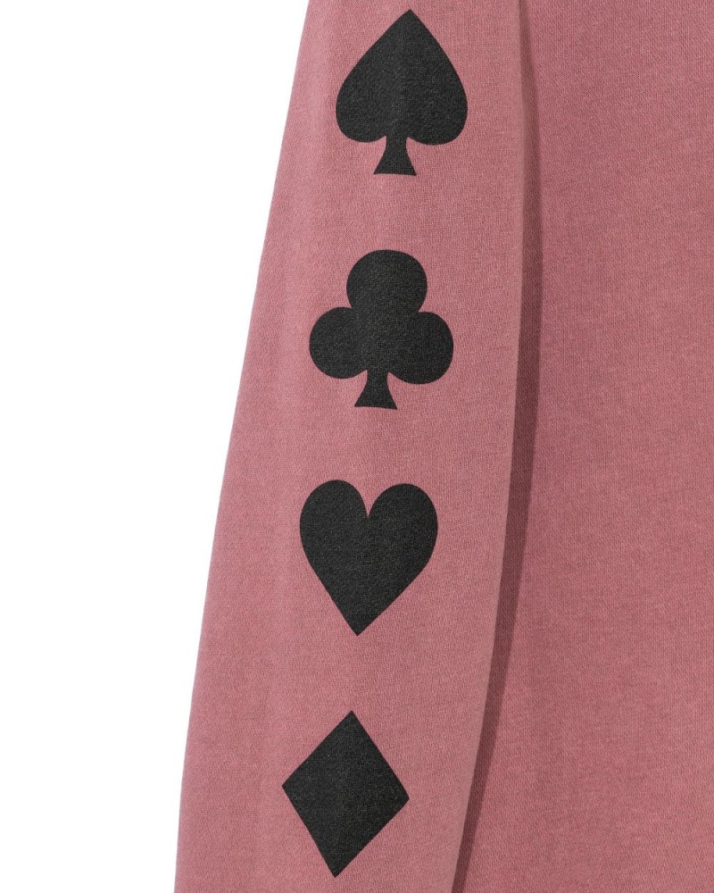 Black Men's Playboy Ace of Spades Crewnecks | PLBY-593056