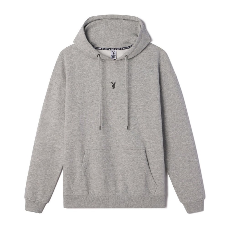 Black Men's Playboy Bunny Hoodies | PLBY-593083