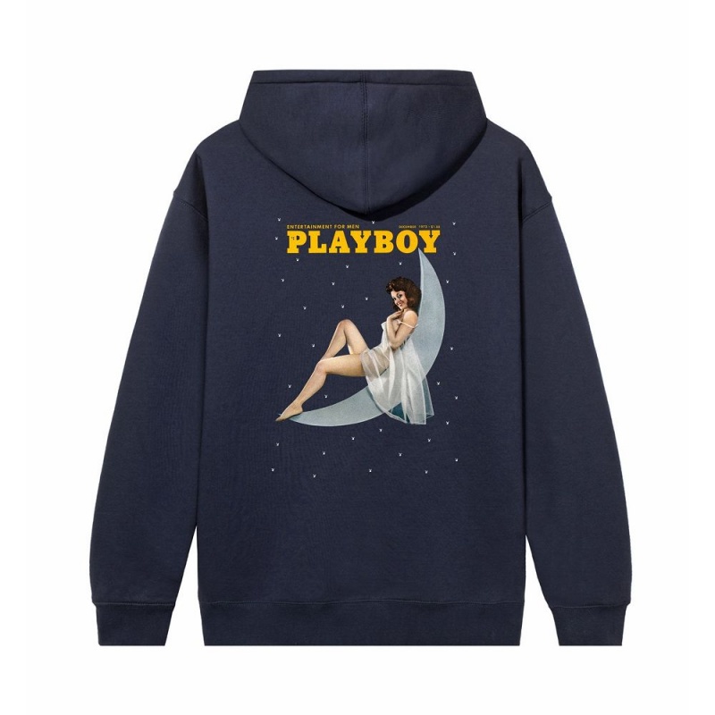 Black Men's Playboy December 1973 Cover Hoodies | PLBY-593026