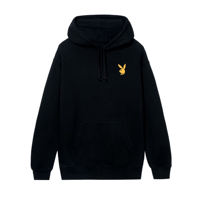 Black Men's Playboy December 1973 Cover Hoodies | PLBY-593026