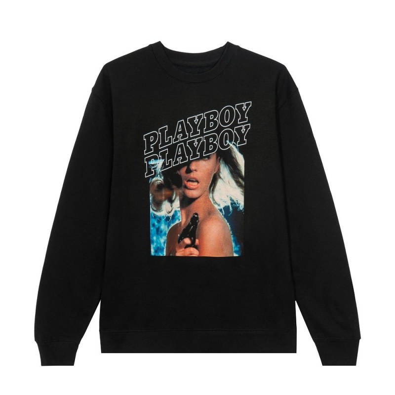 Black Men\'s Playboy Honey Ryder November 1965 Cover Crewnecks | PLBY-593030