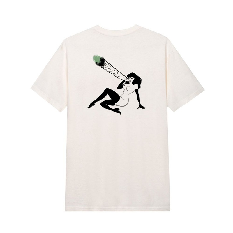 Black Men's Playboy Inhale Femlin T-shirts | PLBY-593114