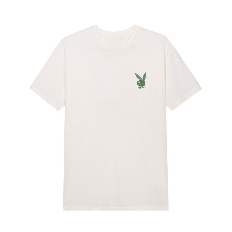 Black Men's Playboy Inhale Femlin T-shirts | PLBY-593114