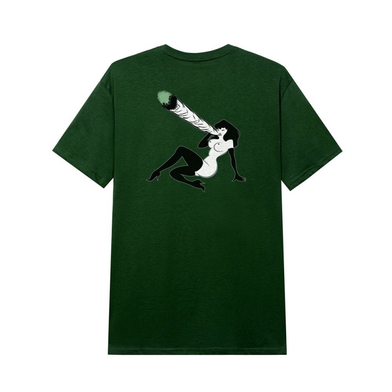 Black Men's Playboy Inhale Femlin T-shirts | PLBY-593114