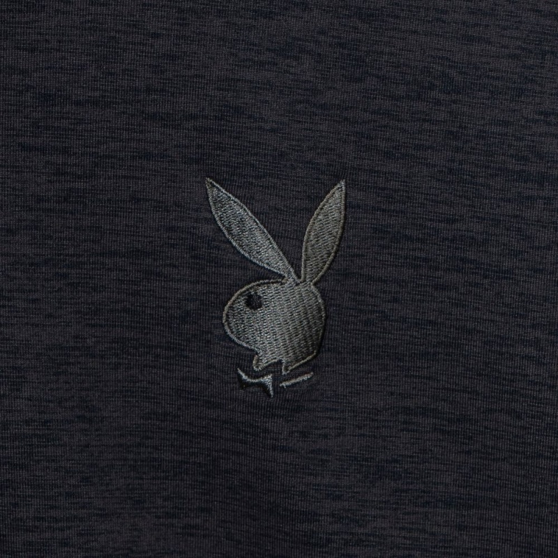 Black Men's Playboy Puma Golf Quarter Zip Jackets | PLBY-593075