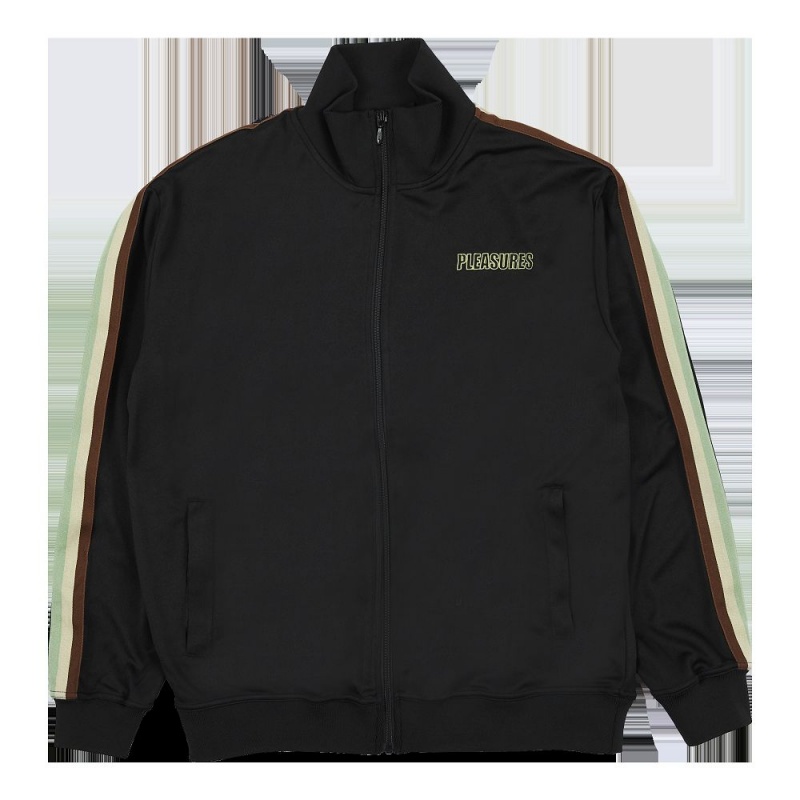 Black Men\'s Playboy x Pleasures Wicked Track Jackets | PLBY-593020