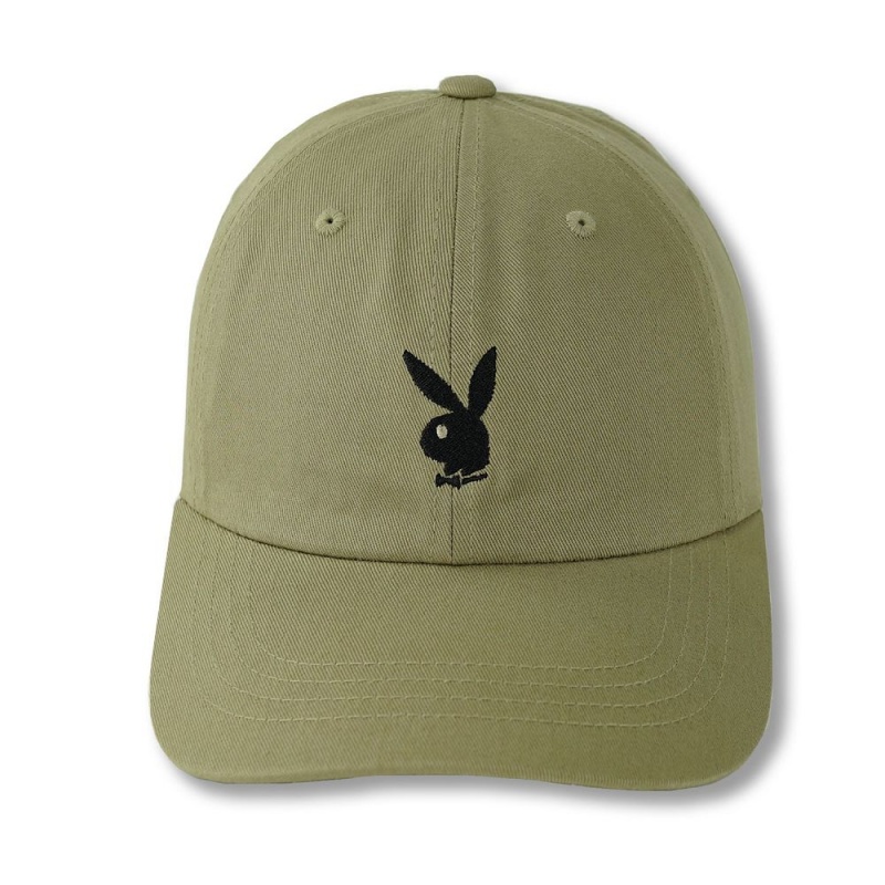 Black Women's Playboy Adjustable Rabbit Head Logo Hat Hats | PLBY-592627