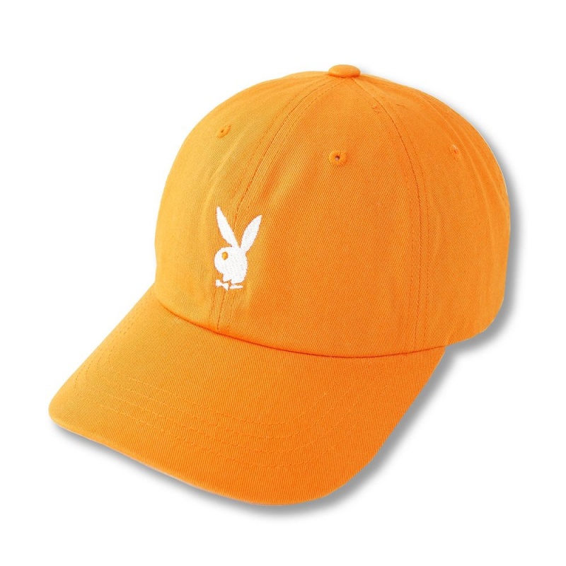 Black Women's Playboy Adjustable Rabbit Head Logo Hat Hats | PLBY-592627