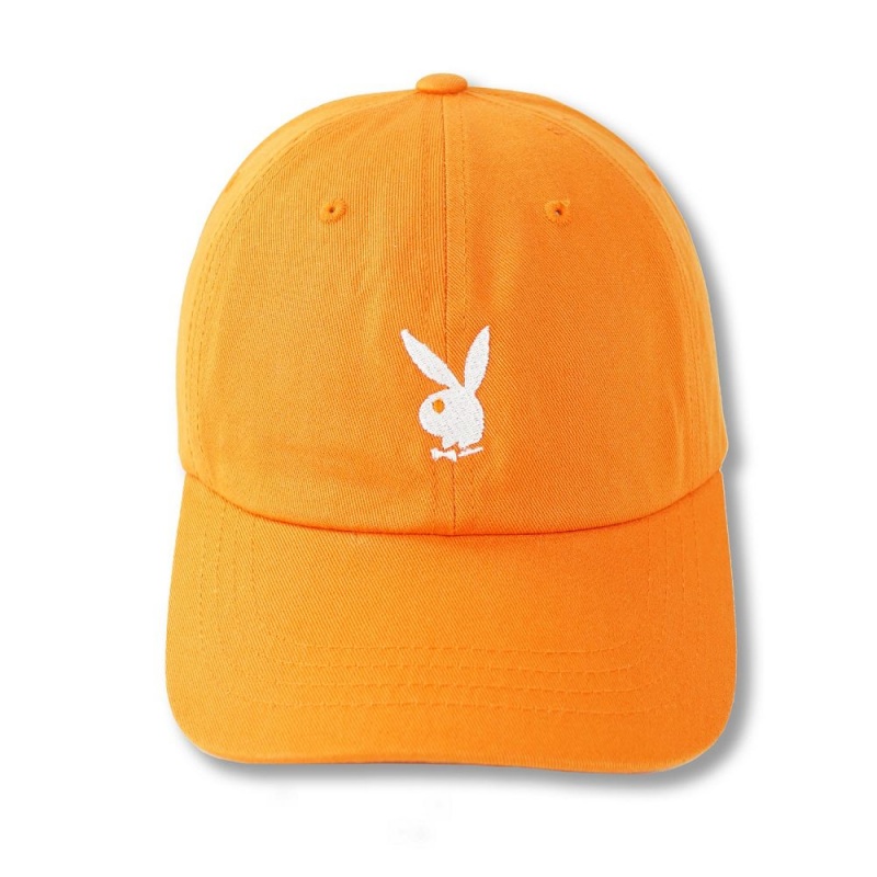 Black Women's Playboy Adjustable Rabbit Head Logo Hat Hats | PLBY-592627
