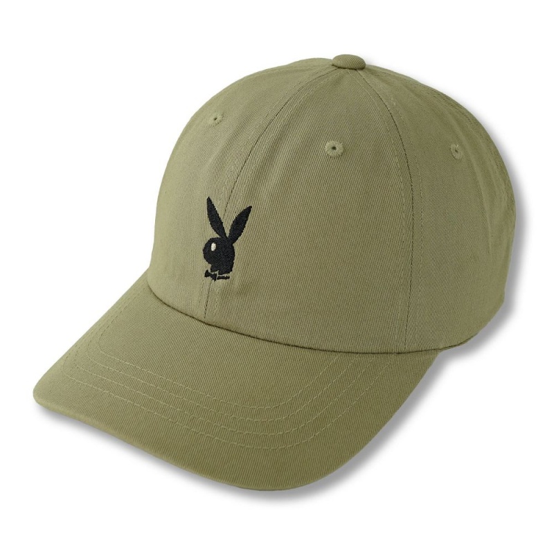 Black Women's Playboy Adjustable Rabbit Head Logo Hat Hats | PLBY-592627