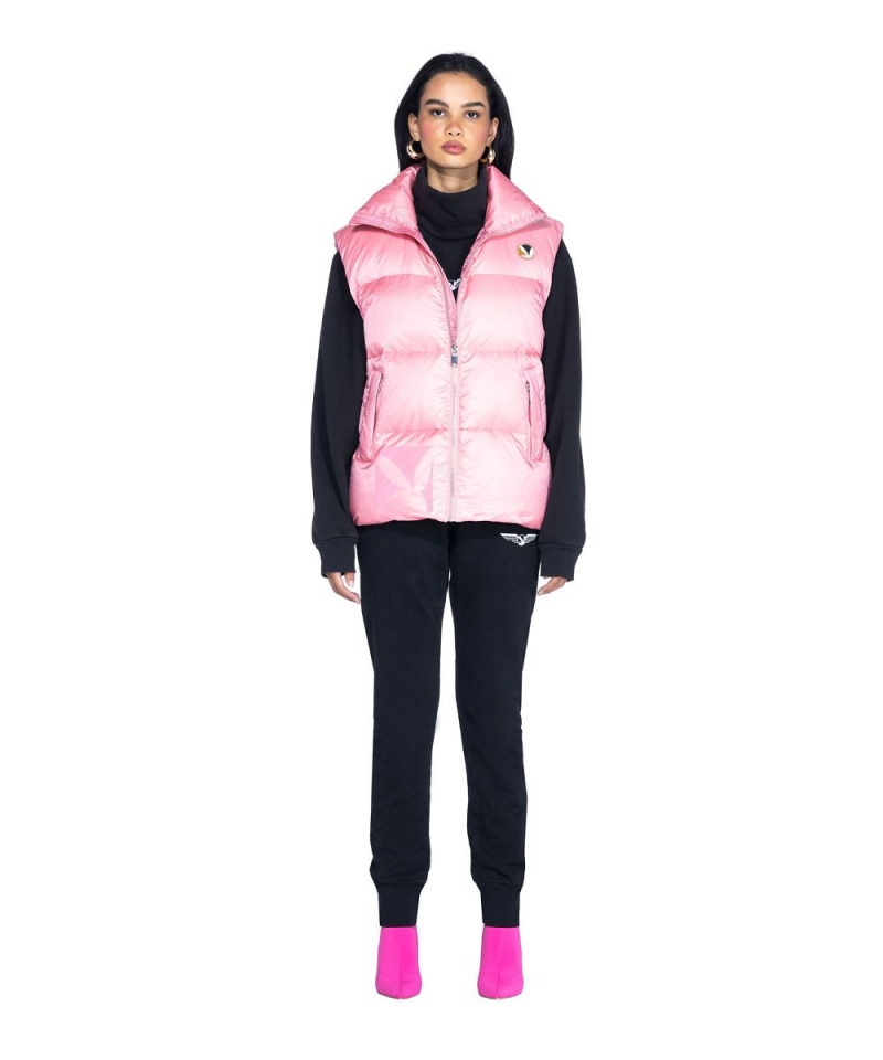 Black Women's Playboy Pointelle Logo Flare Jackets | PLBY-592872