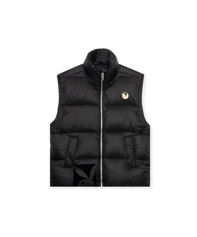 Black Women\'s Playboy Pointelle Logo Flare Jackets | PLBY-592872