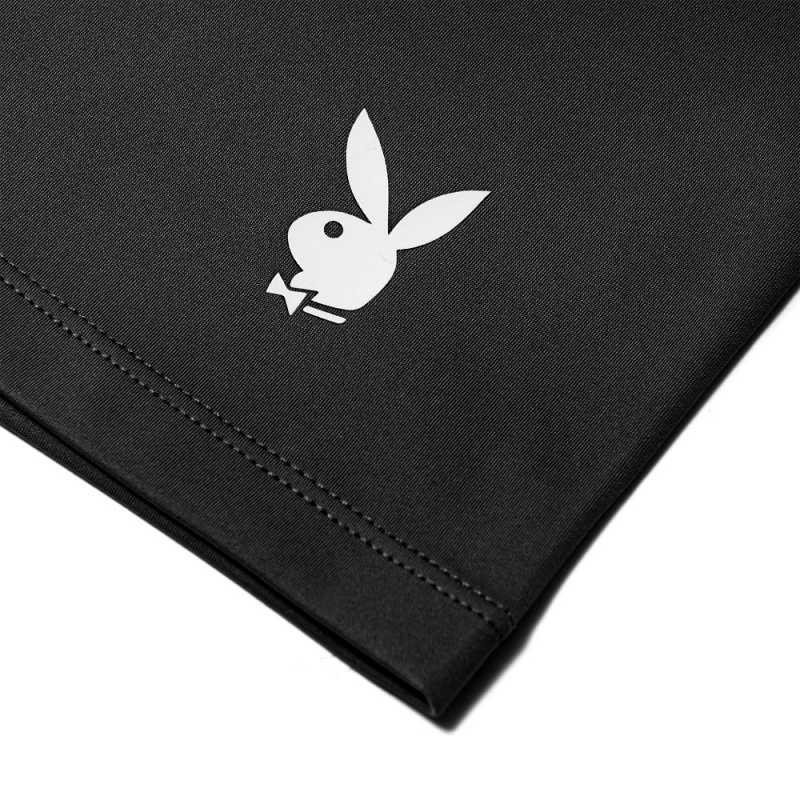 Black Women's Playboy Smokin Hot Firegirl - 3pcs Set Shorts | PLBY-592775