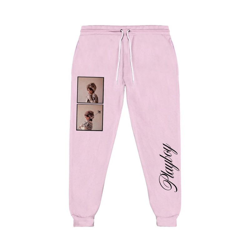 Black Women's Playboy The Everyday Logo Crop Joggers | PLBY-592736