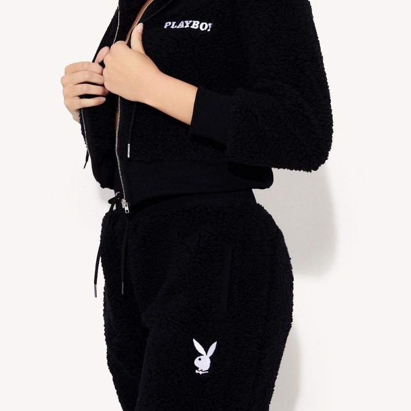 Black Women's Playboy Tie-Dye Au Naturel Joggers | PLBY-592802