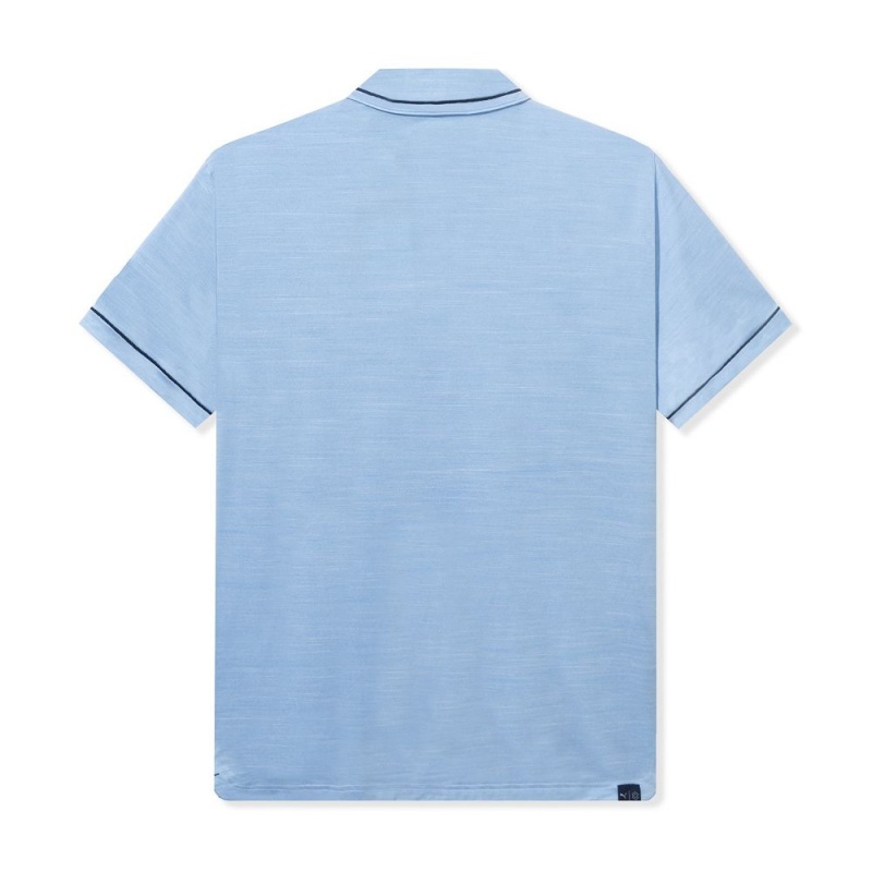 Blue Men's Playboy Puma Golf Monarch Performance Polo T-shirts | PLBY-593246