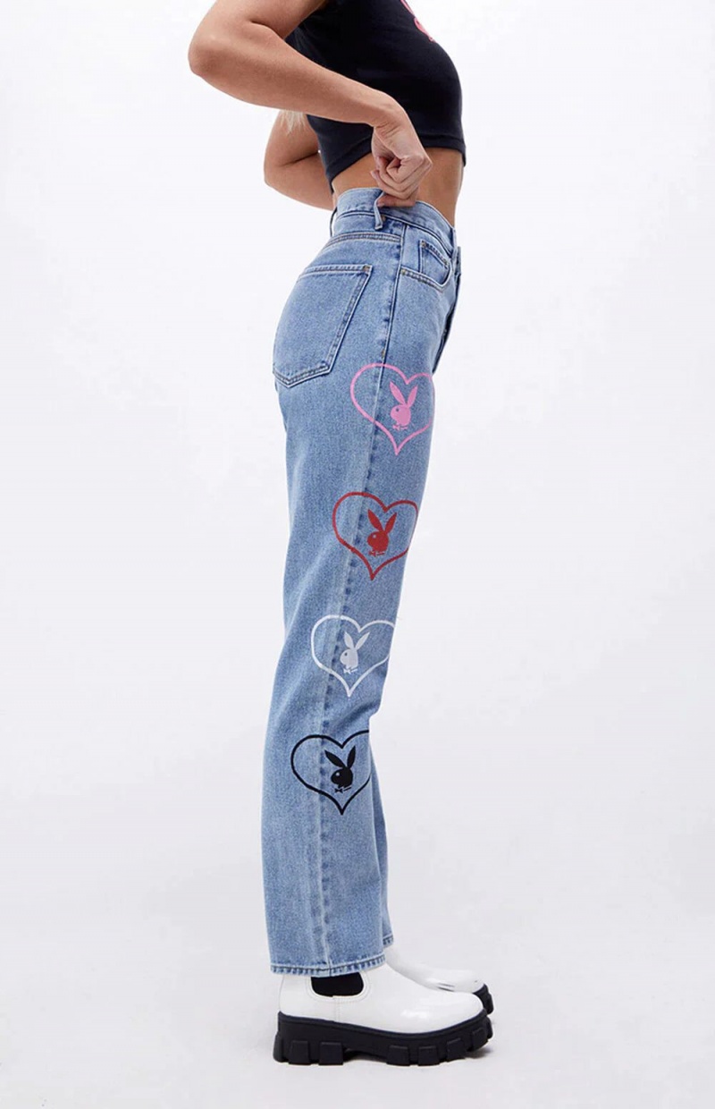 Blue Women's Playboy VIP Club Pants | PLBY-592827