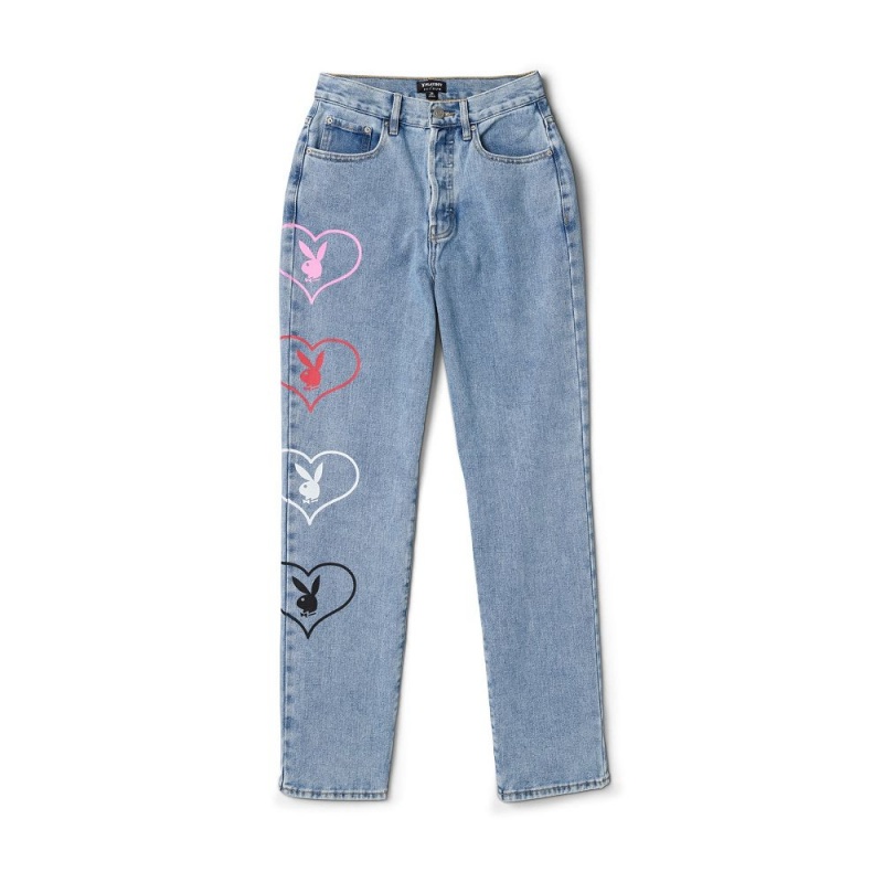 Blue Women\'s Playboy VIP Club Pants | PLBY-592827