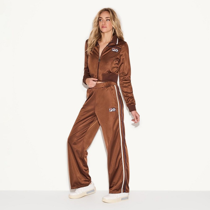 Brown Women\'s Playboy All Over Print Pants | PLBY-592817