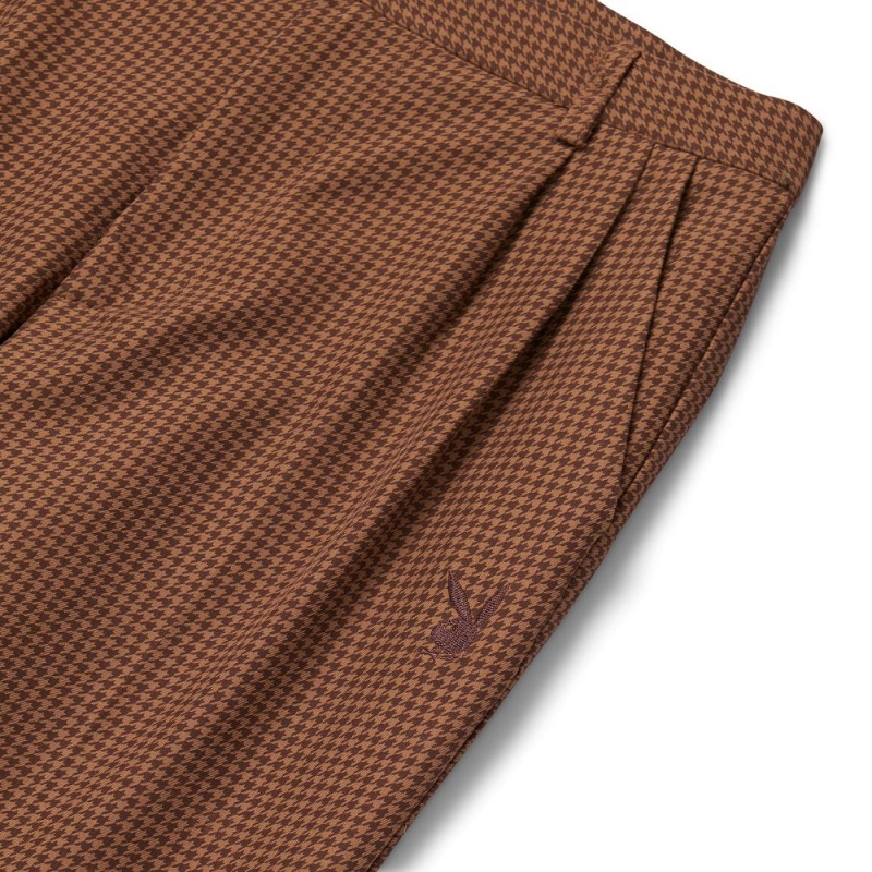 Brown Women's Playboy x FILA Mardi Track Pants | PLBY-592811