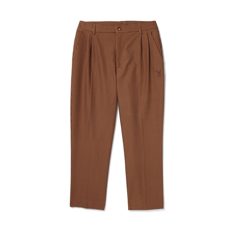 Brown Women\'s Playboy x FILA Mardi Track Pants | PLBY-592811