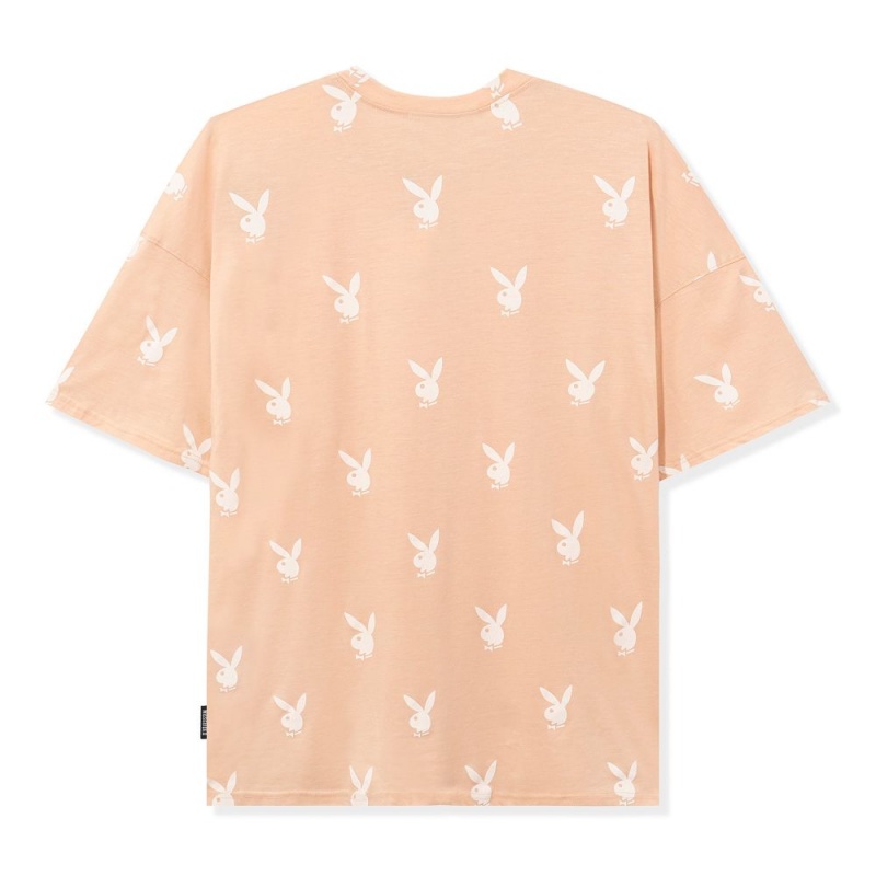 Cream Women's Playboy Sherpa T-shirts | PLBY-592893