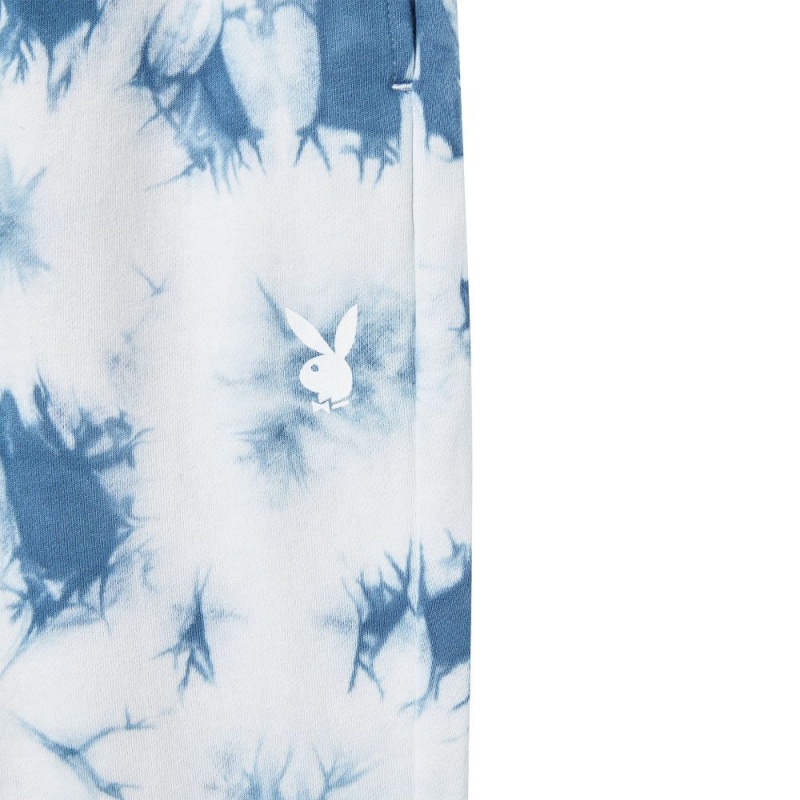 Crystal Blue Women's Playboy Rabbit Head Oversized Joggers | PLBY-592753