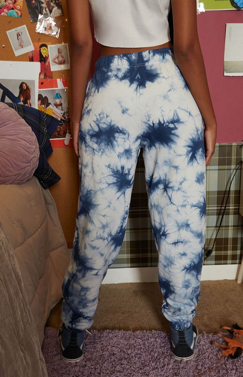 Crystal Blue Women's Playboy Rabbit Head Oversized Joggers | PLBY-592753